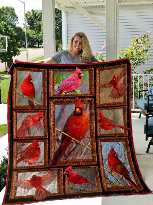 3d Cardinal Quilt Blanket 01