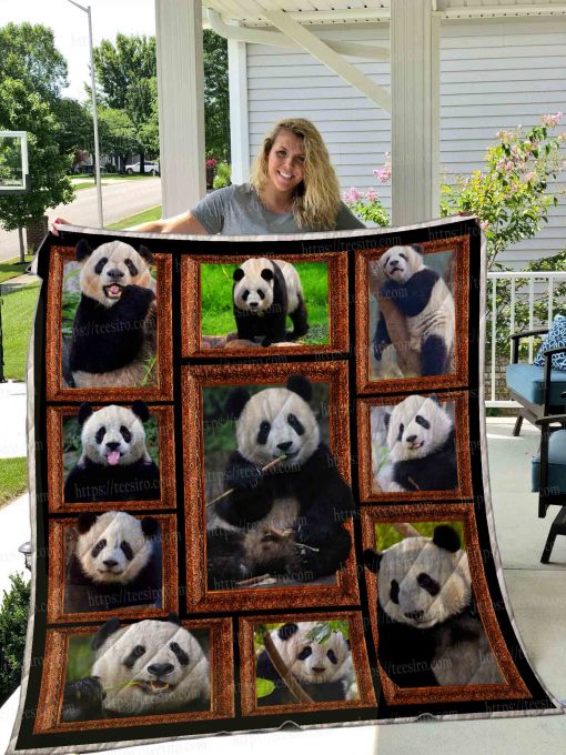 3d Panda Quilt Blanket 02