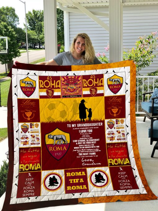 A.s. Roma – To My Granddaughter – Love Grandmom Quilt