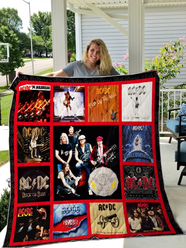 Ac/dc 45th Anniversary Coin Quilt Blanket