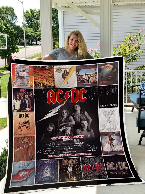 Ac/dc 47 Years Anniversary Quilt Blanket I1d1