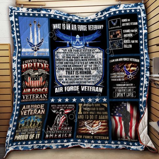 Air Force Veteran Quilt Th721