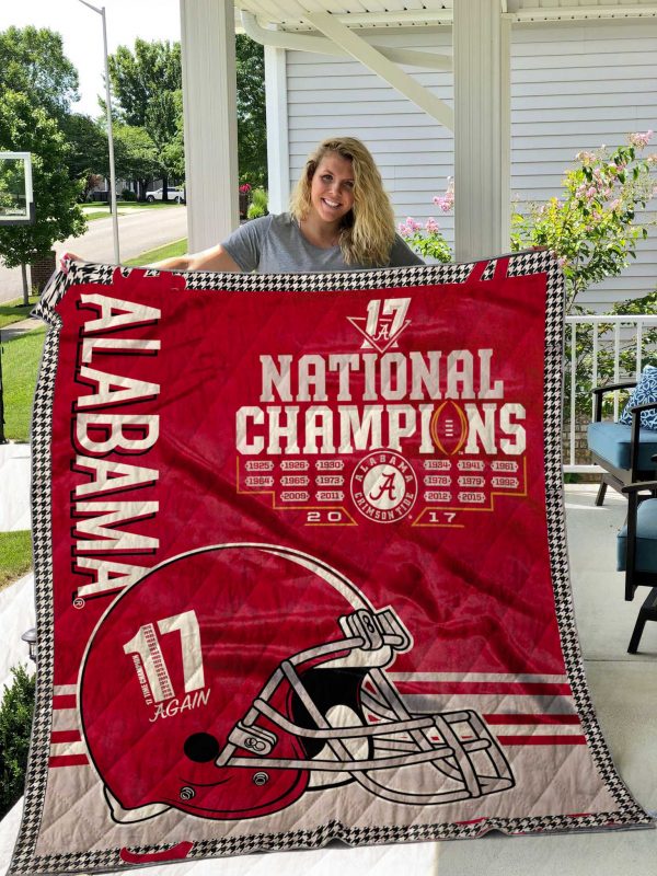 Alabama Crimson Tide Quilt Blanket 2