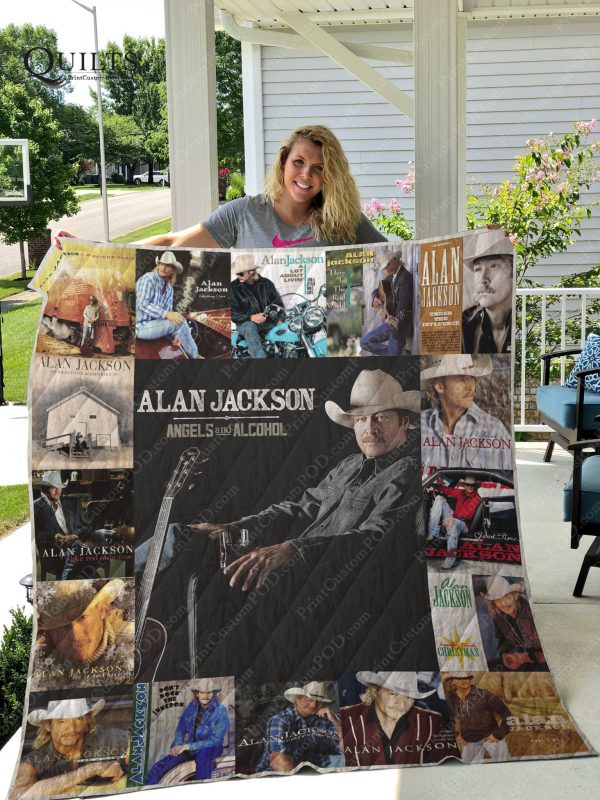 Alan Jackson Quilt Blanket For Fans Ver 17