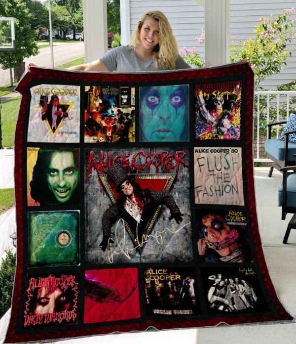 Alice Cooper Quilt Blanket