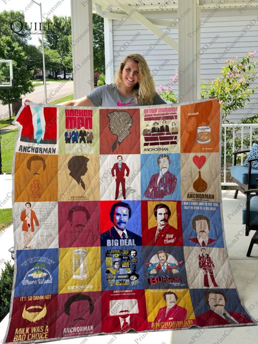 Anchorman Quilt Blanket For Fans