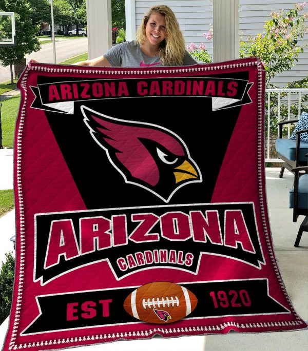 Arizona Cardinals Quilt Blanket Ver 05