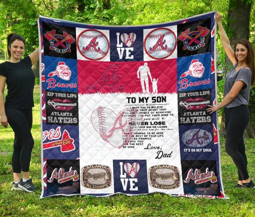 Atlanta Braves Family – To My Son Quilt