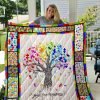 Autism Tree Quilt Blanket 01