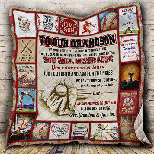 Baseball Grandson Quilt Ps476sca