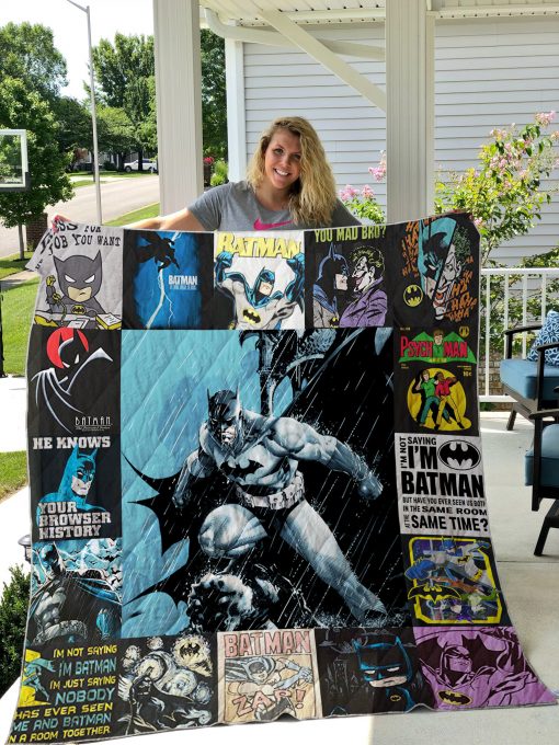 Batman T-shirt Quilt Blanket