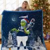 Bl-dc Grinch Santa Quilt Blanket