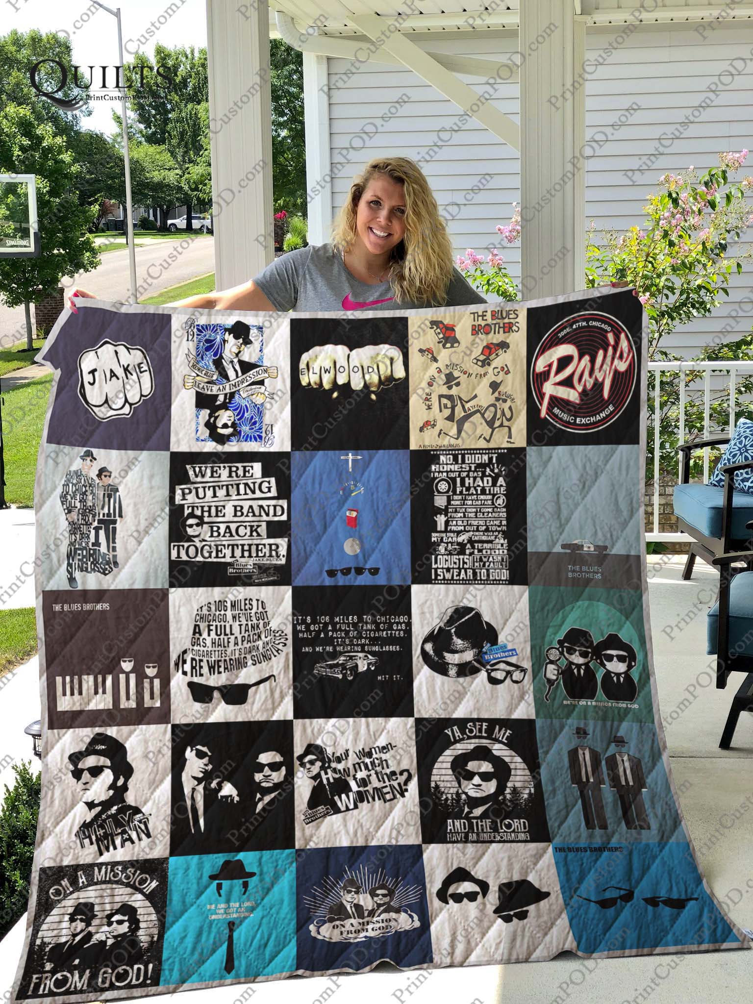 Blues Brothers T-shirt Quilt Blanket - Pick A Quilt