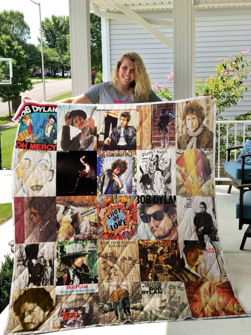 Bob Dylan Albums Quilt Blanket 03