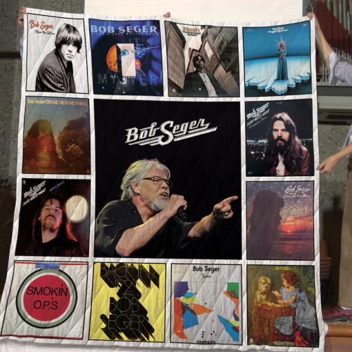 Bob Seger Studio Album Quilt Blanket 02