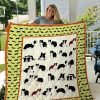 Border Collie Quilt Blanket 01