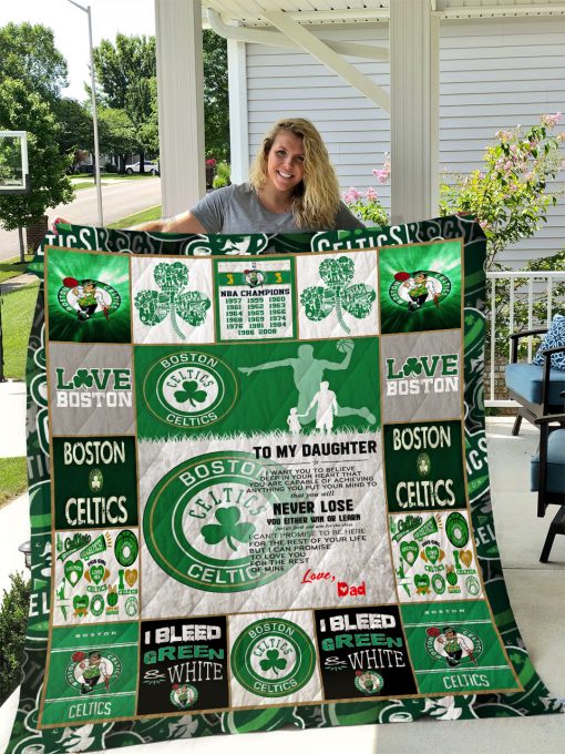 Boston Celtics – To My Daughter – Love Dad Quilt