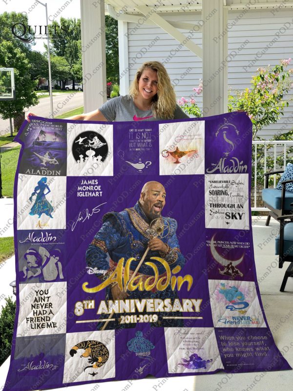 Broadway – Aladdin The Musical 8th Anniversary Quilt Blanket Ver 17