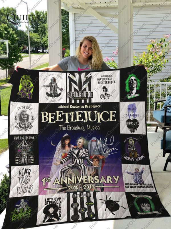 Broadway –beetlejuice (musical) 1st Anniversary Quilt Blanket Ver 17