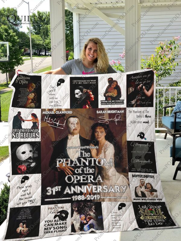 Broadway – The Phantom Of The Opera Musical 31st Anniversary Quilt Blanket Ver 17