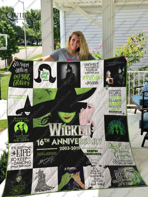 Broadway – Wicked The Musical 16th Anniversary Quilt Blanket Ver 17