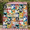 Cat Cartoon Quilt Blanket 02