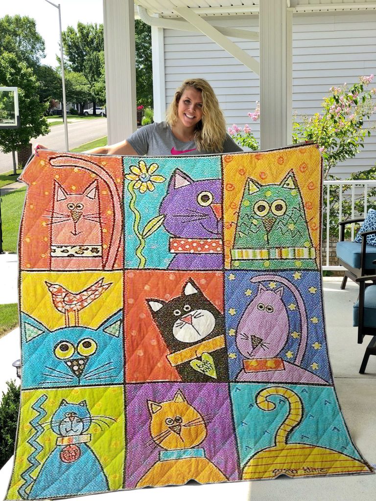 Cat-cool Cartoon Quilt Blanket - Pick A Quilt