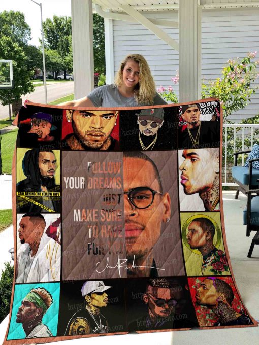 Chris Brown Quilt Blanket 01