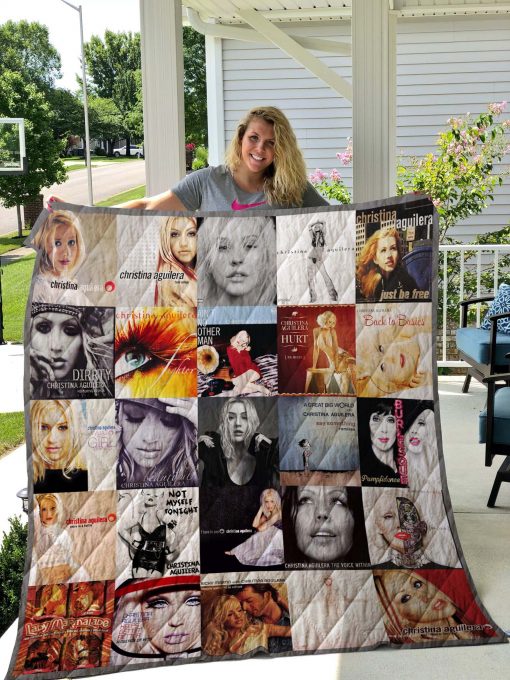 Christina Aguilera Albums Quilt Blanket