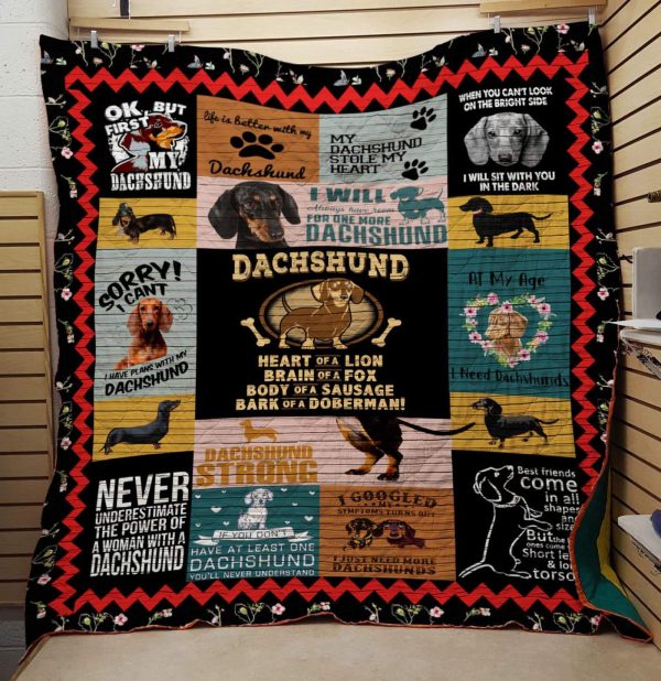 Dachshund Quilt Blanket