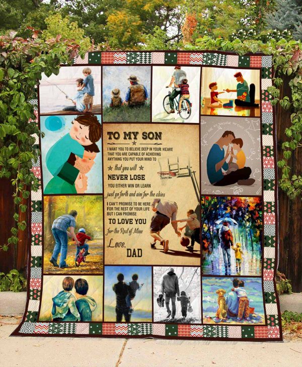 Dad – To My Son – Quilt – Pod000060