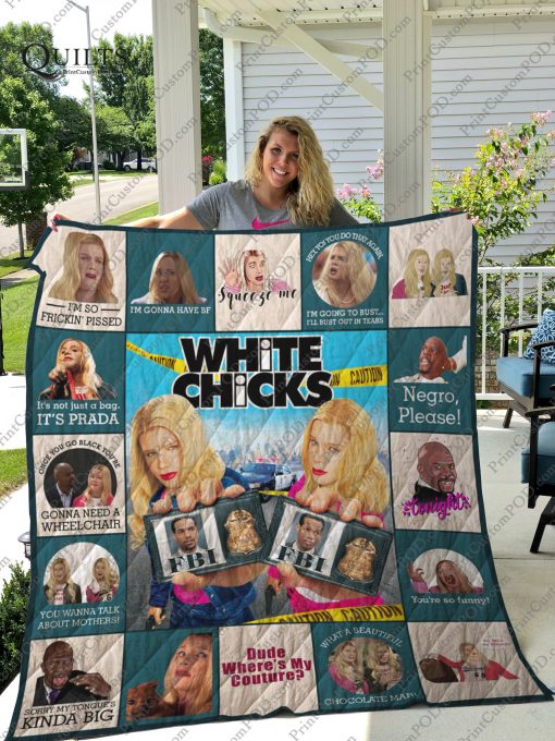 Dd – White Chicks Quilt Blanket – Ver.0117