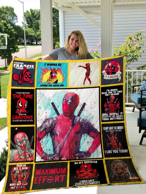 Deadpool Quilt Blanket 01