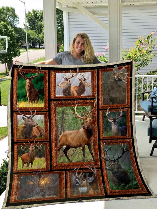 Deer Quilt Blanket 01