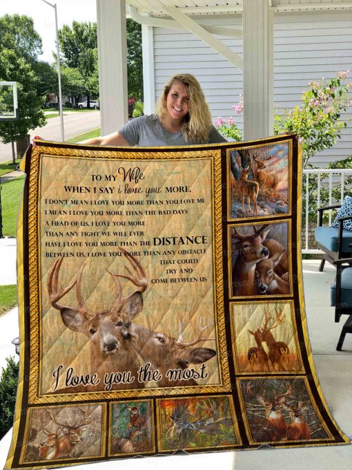 Deer- Wife Quilt Blanket 03