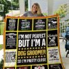 Dog Groomer Quilt Blanket 01