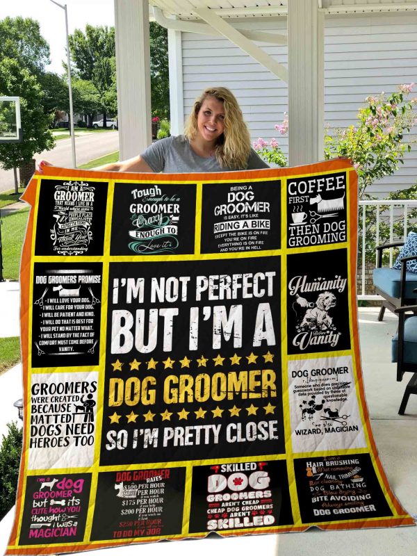 Dog Groomer Quilt Blanket 01