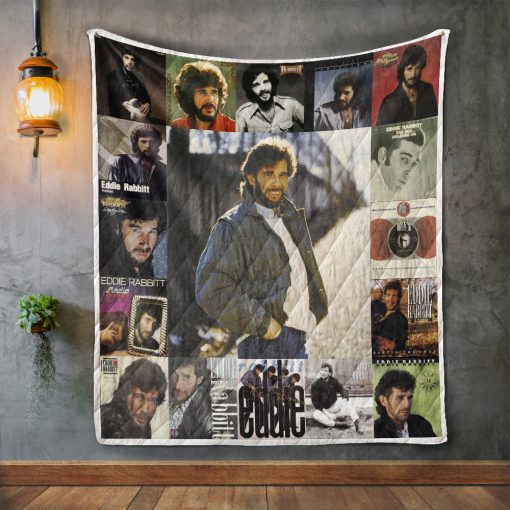 Eddie Rabbitt Album Covers Quilt Blanket