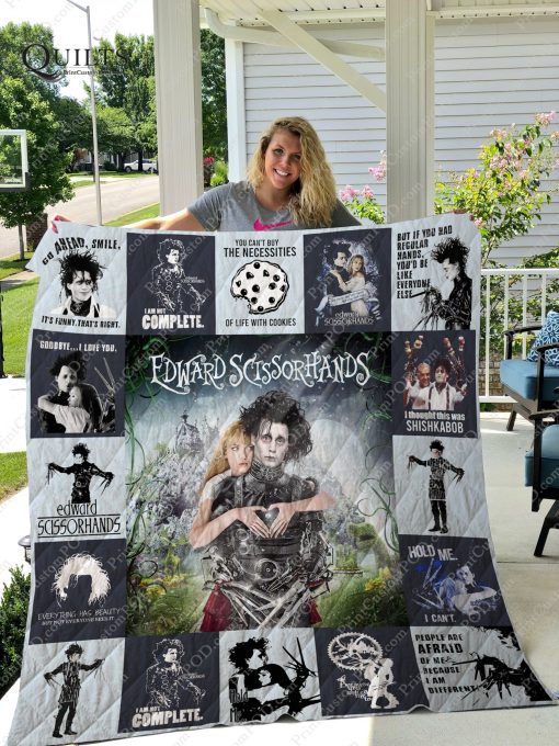 Edward Scissorhands Quilt Blanket