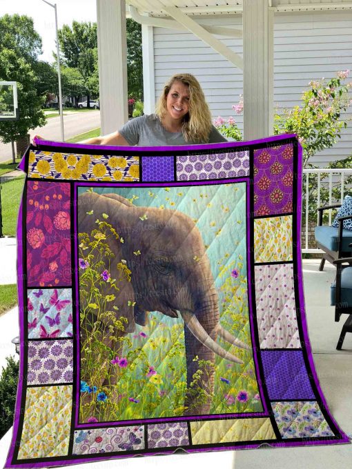 Elephant Quilt Blanket 03