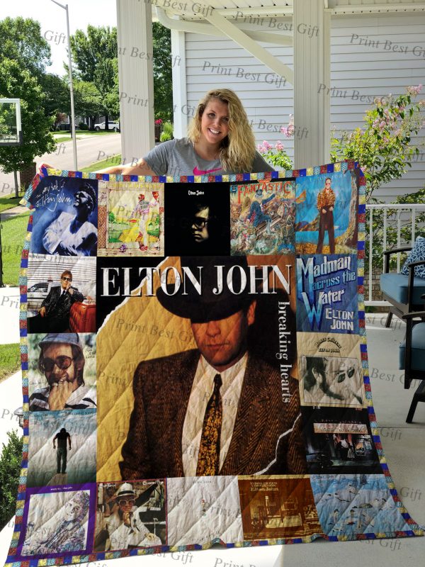 Elton John Albums Cover Poster Quilt