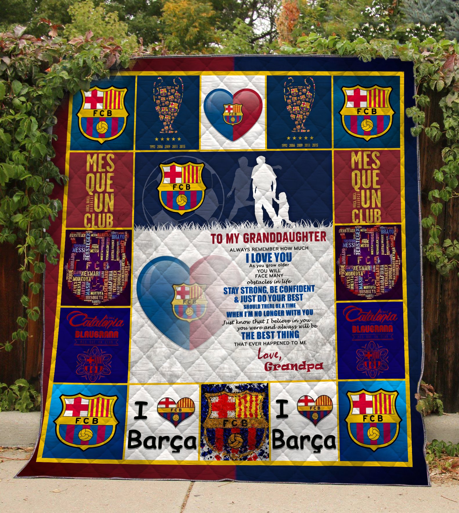 FC Barcelona Fleece Blanket PL - SpendMyBit.com