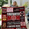 Firefighter Mom Quilt Blanket 01