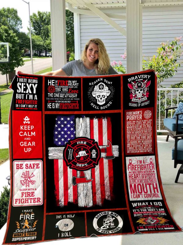 Firefighter Printed Blanket 01