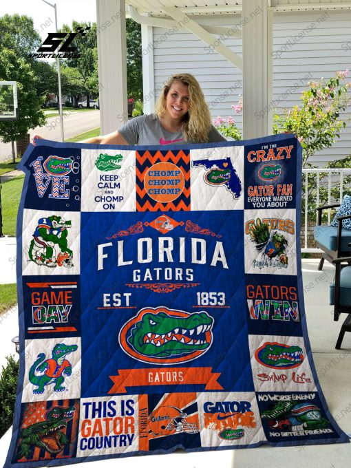 Florida Gators Quilt Blanket 01