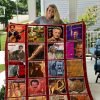 Georges Brassens Quilt Blanket 01