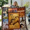 Girl Loves Horse Quilt Blanket 01