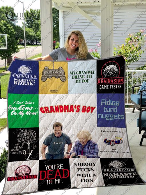 Grandma’s Boy Quilt Blanket For Fans
