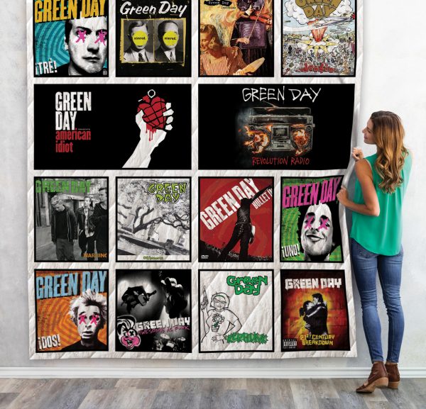 Green Day Quilt Blanket