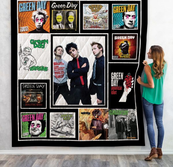 Green Day Quilt Blanket